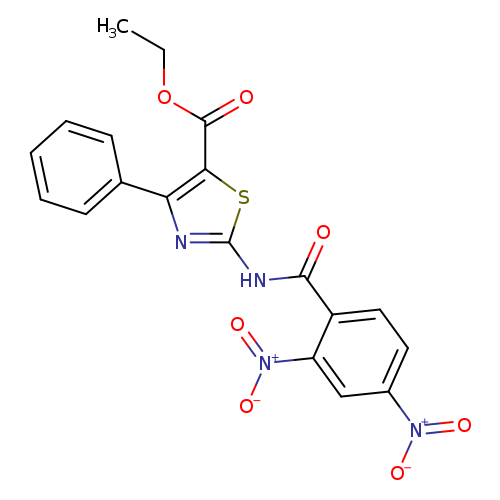 ethyl 2-(2,4-dinitrobenzamido)-4-phenyl-1,3-thiazole-5-carboxylate