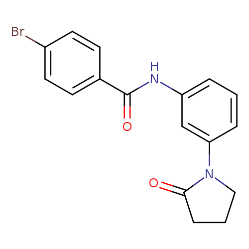 4-bromo-N-[3-(2-oxopyrrolidin-1-yl)phenyl]benzamide
