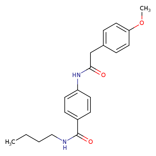 N-butyl-4-{[(4-methoxyphenyl)acetyl]amino}benzamide