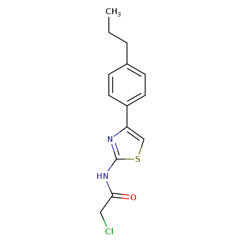2-chloro-N-[4-(4-propylphenyl)-1,3-thiazol-2-yl]acetamide