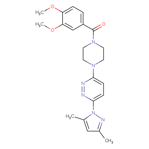 3-[4-(3,4-dimethoxybenzoyl)piperazin-1-yl]-6-(3,5-dimethyl-1H-pyrazol-1-yl)pyridazine