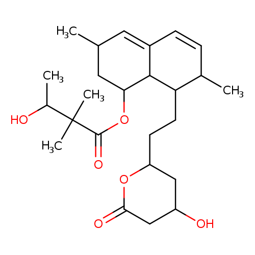 Butanoic acid, 3-hydroxy-2,2-dimethyl-, 1,2,3,7,8,8a-hexahydro-3,7-dimethyl-8-[2-(tetrahydro-4-hydroxy-6-oxo-2H-pyran-2-yl)ethyl]-1-naphthalenyl ester