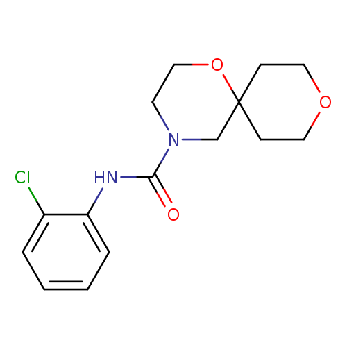 N-(2-chlorophenyl)-1,9-dioxa-4-azaspiro[5.5]undecane-4-carboxamide