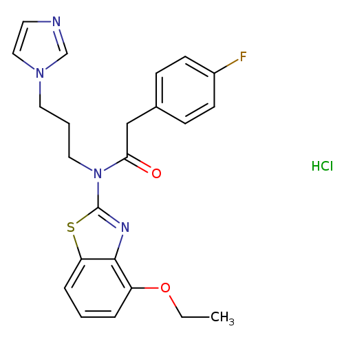N-(4-ethoxy-1,3-benzothiazol-2-yl)-2-(4-fluorophenyl)-N-[3-(1H-imidazol-1-yl)propyl]acetamide hydrochloride