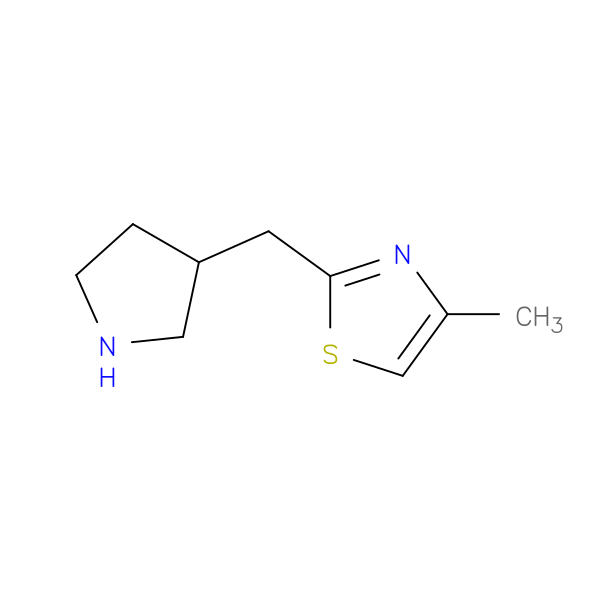 4-Methyl-2-[(pyrrolidin-3-yl)methyl]-1,3-thiazole