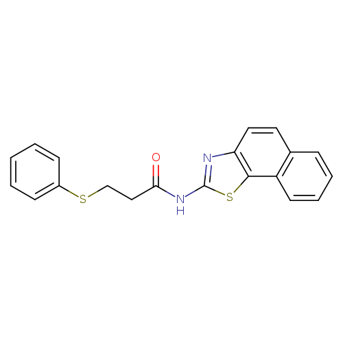 N-{naphtho[2,1-d][1,3]thiazol-2-yl}-3-(phenylsulfanyl)propanamide