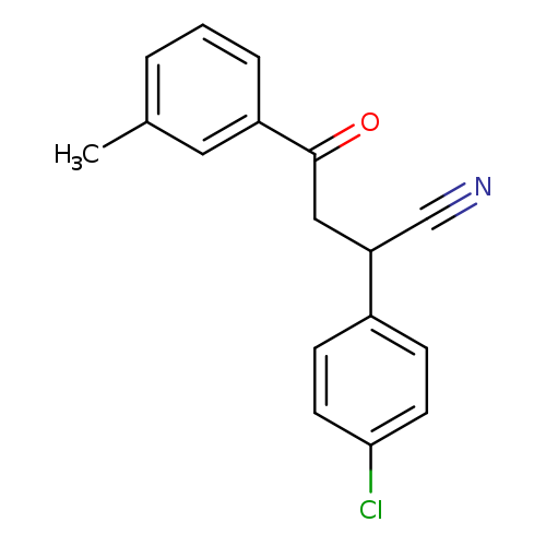 2-(4-chlorophenyl)-4-(3-methylphenyl)-4-oxobutanenitrile