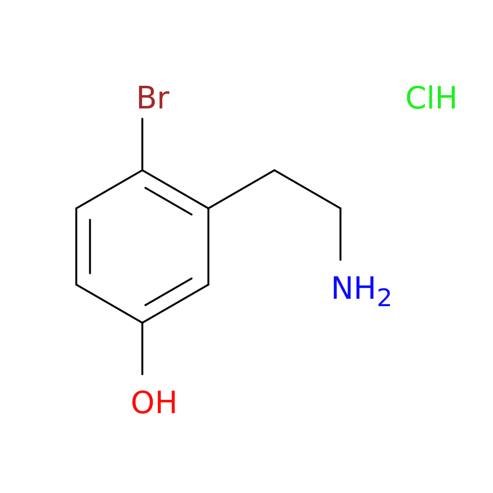 3-(2-aminoethyl)-4-bromophenol hydrochloride