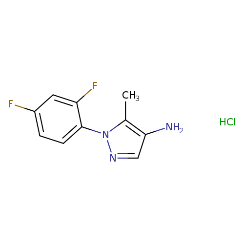 1-(2,4-difluorophenyl)-5-methyl-1H-pyrazol-4-amine hydrochloride