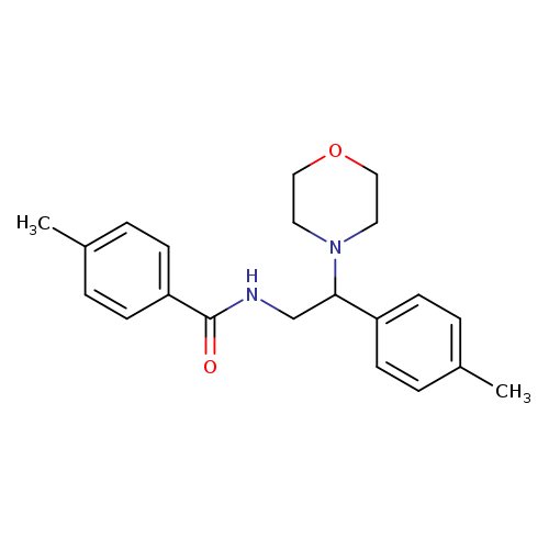4-methyl-N-[2-(4-methylphenyl)-2-(morpholin-4-yl)ethyl]benzamide