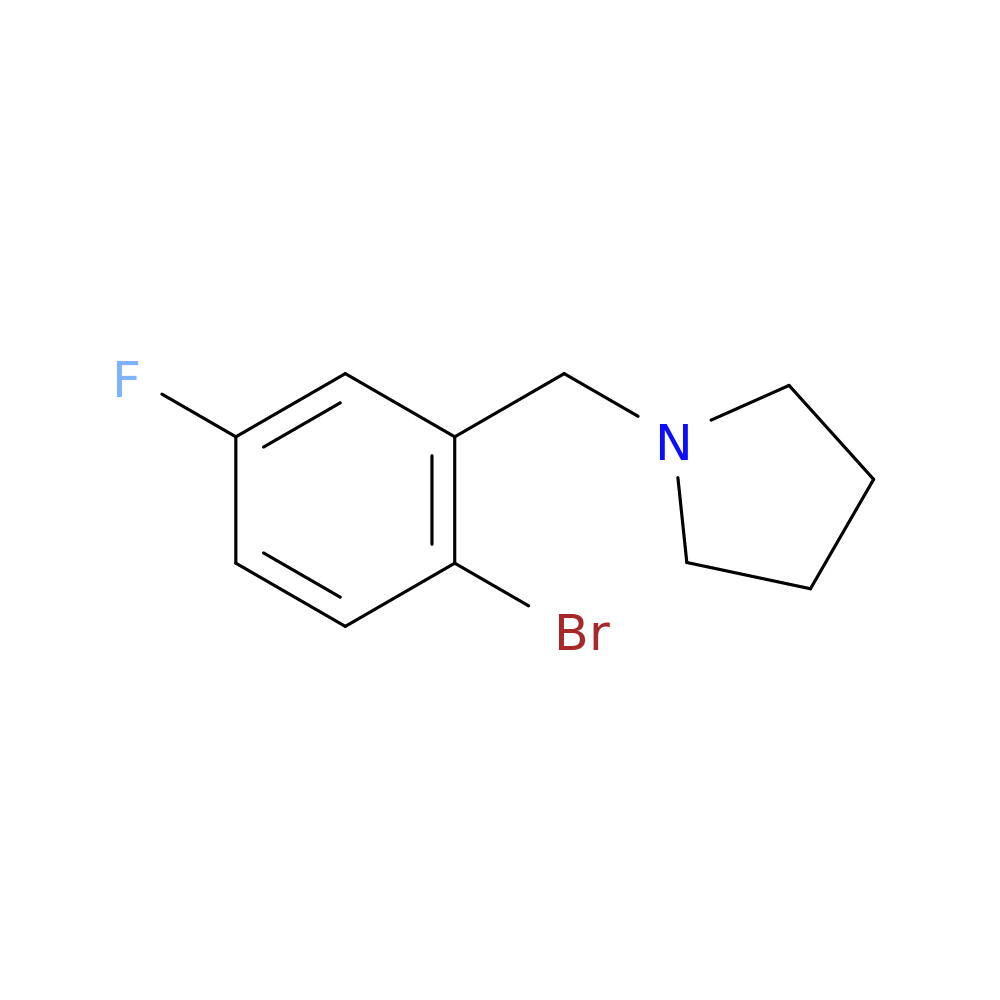 1-(2-Bromo-5-fluorobenzyl)pyrrolidine