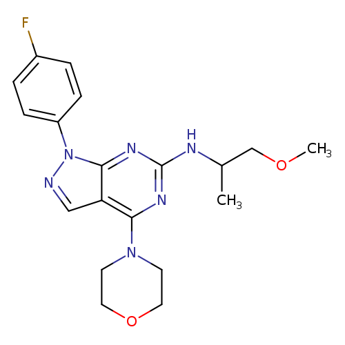 1-(4-fluorophenyl)-N-(1-methoxypropan-2-yl)-4-(morpholin-4-yl)-1H-pyrazolo[3,4-d]pyrimidin-6-amine