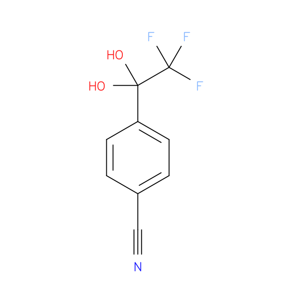 4-(2,2,2-Trifluoro-1,1-dihydroxyethyl)benzonitrile
