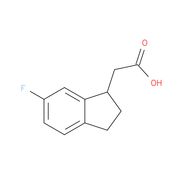 2-(6-Fluoro-2,3-dihydro-1H-inden-1-yl)acetic acid