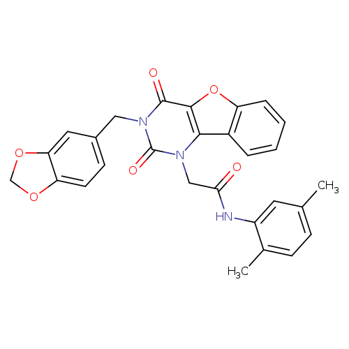 2-{5-[(2H-1,3-benzodioxol-5-yl)methyl]-4,6-dioxo-8-oxa-3,5-diazatricyclo[7.4.0.0^{2,7}]trideca-1(9),2(7),10,12-tetraen-3-yl}-N-(2,5-dimethylphenyl)acetamide