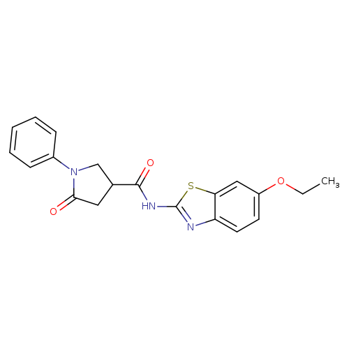 N-(6-ethoxy-1,3-benzothiazol-2-yl)-5-oxo-1-phenyl-3-pyrrolidinecarboxamide