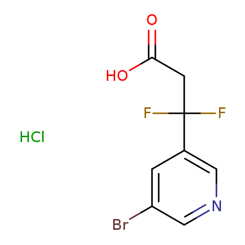 3-(5-bromopyridin-3-yl)-3,3-difluoropropanoic acid hydrochloride
