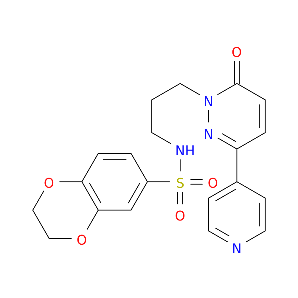N-{3-[6-oxo-3-(pyridin-4-yl)-1,6-dihydropyridazin-1-yl]propyl}-2,3-dihydro-1,4-benzodioxine-6-sulfonamide