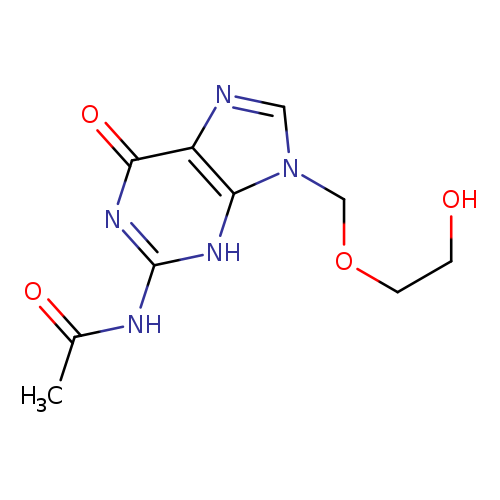N-(9-((2-Hydroxyethoxy)methyl)-6-oxo-6,9-dihydro-1H-purin-2-yl)acetamide