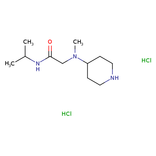 2-[methyl(piperidin-4-yl)amino]-N-(propan-2-yl)acetamide dihydrochloride