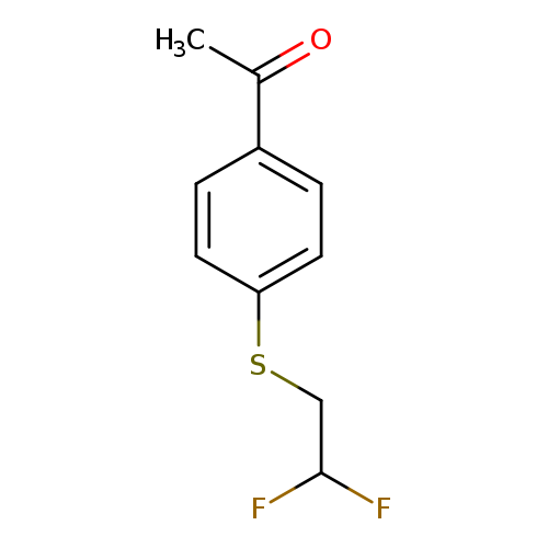 1-{4-[(2,2-difluoroethyl)sulfanyl]phenyl}ethan-1-one