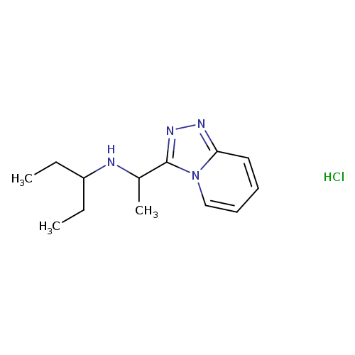 (pentan-3-yl)(1-{[1,2,4]triazolo[4,3-a]pyridin-3-yl}ethyl)amine hydrochloride