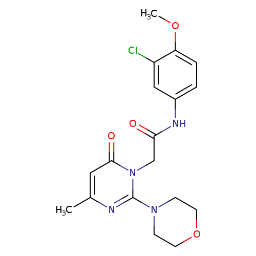 N-(3-chloro-4-methoxyphenyl)-2-[4-methyl-2-(morpholin-4-yl)-6-oxo-1,6-dihydropyrimidin-1-yl]acetamide