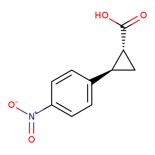 CYCLOPROPANECARBOXYLIC ACID, 2-(4-NITROPHENYL)-, (1R,2R)-REL-