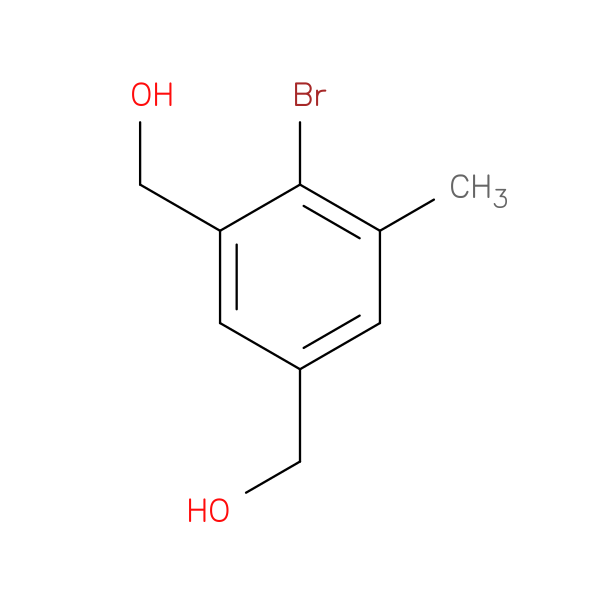 [2-bromo-5-(hydroxymethyl)-3-methylphenyl]methanol