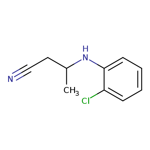 3-[(2-chlorophenyl)amino]butanenitrile
