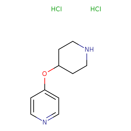 Pyridine, 4-(4-piperidinyloxy)-, hydrochloride (1:2)