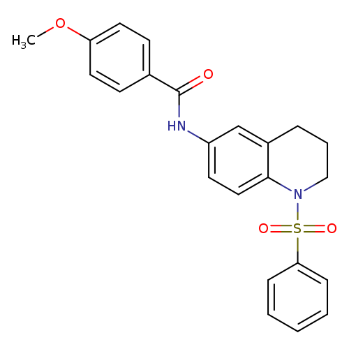 N-[1-(benzenesulfonyl)-1,2,3,4-tetrahydroquinolin-6-yl]-4-methoxybenzamide