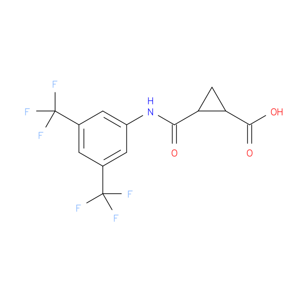 2-{[3,5-bis(trifluoromethyl)phenyl]carbamoyl}cyclopropane-1-carboxylic acid