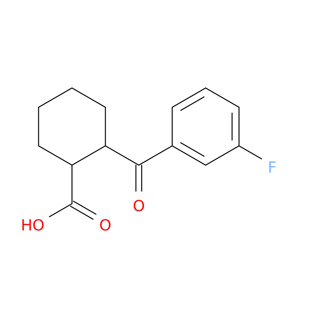cis-2-(3-Fluorobenzoyl)cyclohexane-1-carboxylic acid