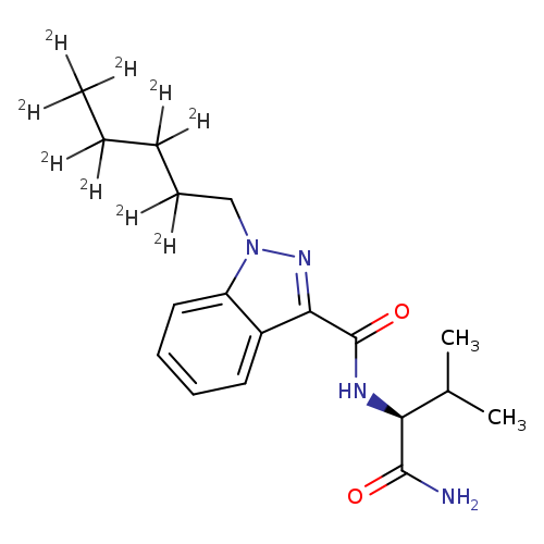 (S)-N-(1-amino-3-methyl-1-oxobutan-2-yl)-1-(pentyl-2,2',3,3',4,4',5,5,5-d9)-1H-indazole-3-carboxamide