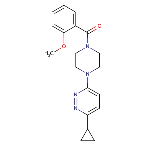 3-cyclopropyl-6-[4-(2-methoxybenzoyl)piperazin-1-yl]pyridazine