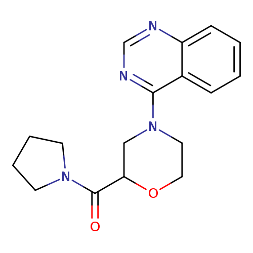 4-[2-(pyrrolidine-1-carbonyl)morpholin-4-yl]quinazoline