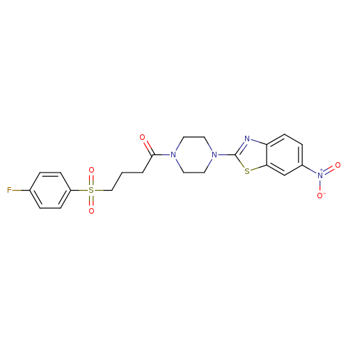 4-(4-fluorobenzenesulfonyl)-1-[4-(6-nitro-1,3-benzothiazol-2-yl)piperazin-1-yl]butan-1-one