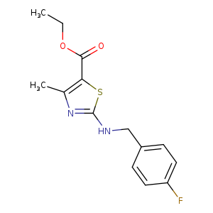 ethyl 2-{[(4-fluorophenyl)methyl]amino}-4-methyl-1,3-thiazole-5-carboxylate
