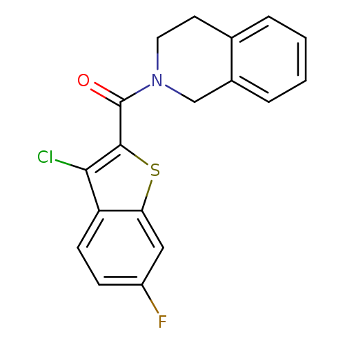 2-(3-chloro-6-fluoro-1-benzothiophene-2-carbonyl)-1,2,3,4-tetrahydroisoquinoline