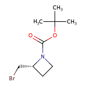 1-Azetidinecarboxylic acid, 2-(bromomethyl)-, 1,1-dimethylethyl ester, (2R)-