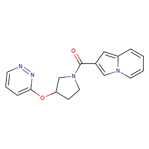 2-[3-(pyridazin-3-yloxy)pyrrolidine-1-carbonyl]indolizine