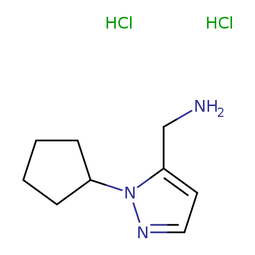 (1-cyclopentyl-1H-pyrazol-5-yl)methanamine dihydrochloride