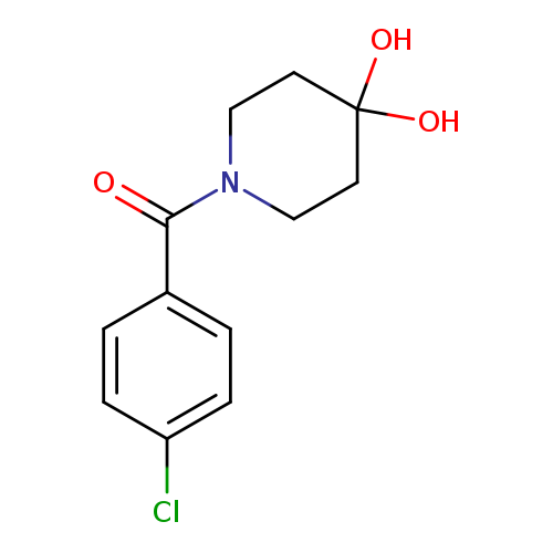 (4-Chlorophenyl)(4,4-dihydroxypiperidin-1-yl)methanone