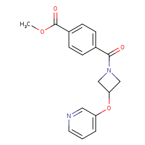 methyl 4-[3-(pyridin-3-yloxy)azetidine-1-carbonyl]benzoate
