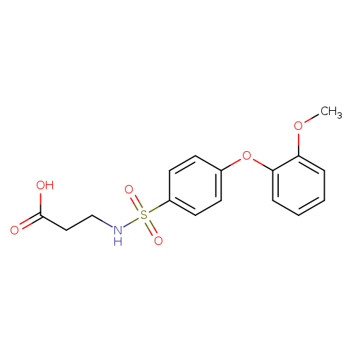 3-((4-(2-Methoxyphenoxy)phenyl)sulfonamido)propanoic acid