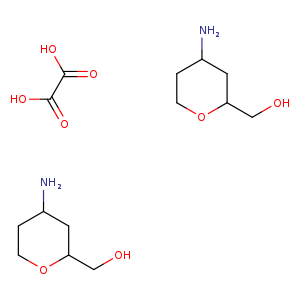 (4-aminotetrahydropyran-2-yl)methanol;hemi(oxalic acid)