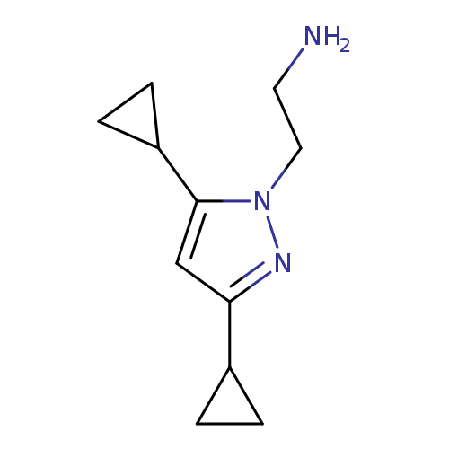 2-(3,5-Dicyclopropyl-1h-pyrazol-1-yl)ethan-1-amine