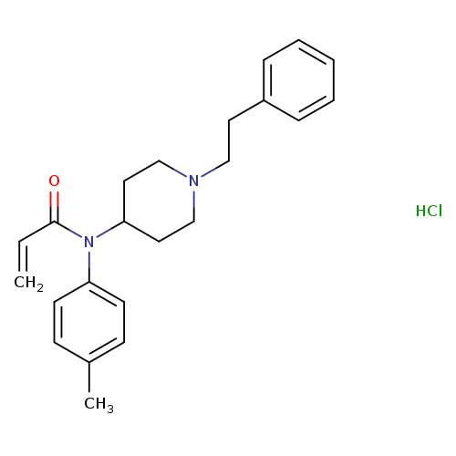 N-(1-phenethylpiperidin-4-yl)-N-(p-tolyl)acrylamide,monohydrochloride