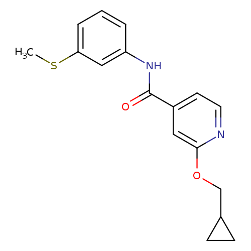 2-(cyclopropylmethoxy)-N-[3-(methylsulfanyl)phenyl]pyridine-4-carboxamide